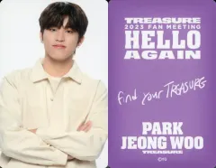 【中古】コレクションカード(男性) TREASURE/パク・ジョンウ/「2023 TREASURE FAN MEETING～HELLO AGAIN～」ECサイト限定グッズ購入者特典フォトカード