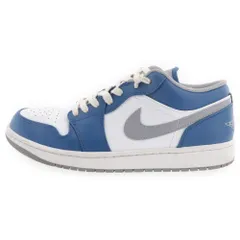 NIKE (ナイキ) AIR JORDAN 1 LOW True Blue 553558-412 エア ジョーダン 1 ローカットスニーカー ブルー US10/28cm