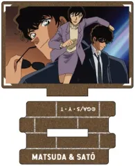 【中古】アクリルスタンド・アクリルパネル 松田陣平＆佐藤美和子 「名探偵コナン 場面写トレーディングメタリックミニアクリルスタンド 警察学校組collection vol.2」