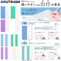クツワ わけありしたじき 下敷き 下じき バイカラー B5 2分割 4分割 小学生 中学生 高校生 大学生のサムネイル