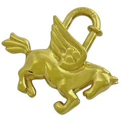 HERMES エルメス カデナ ペガサス チャーム ゴールド