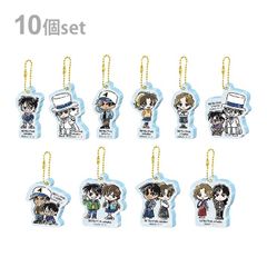 【コンプセット】名探偵コナン　アクリルキーホルダーコレクション　ゆるスタmini　第1弾　1BOX全10個入り　4901772413240　アクキー　Detective Conan　名偵探柯南