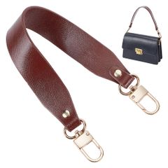 【人気商品】本革 ショルダーストラップ バッグ用 バッグ持ち手 かばん取っ手 牛革 着脱可能 回転式ナスカン 金具つき PandaHall ビジネスバッグ ハンドバッグ 交換用 修理用 PH 手芸用持ち手 長さ37cm 幅3cm ブラウン