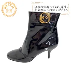 LOUIS VUITTON/ルイヴィトン ビトン MA0160 ショートブーツ 10年 パテントレザー ブーツ ボルドー レディース ブランド