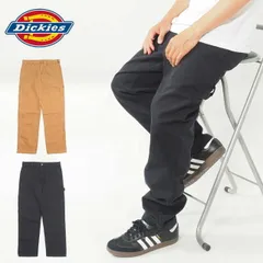 DICKIES ディッキーズ DUR03 ペインターパンツ メンズ ダック地 ワークパンツ 太め ゆったり 大きいサイズ対応 ストリート系 USAモデル ディッキーズ   ブラック 黒 ブラウン 茶 W30 32 34 36 38  大きいサイズ