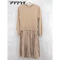 ◇ eversince エバーシンス 長袖 ロング ワンピース サイズF ブラウン系 レディース 【中古】 【1002802238970】のサムネイル