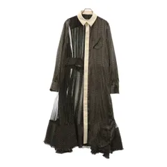 希少✨サカイボウタイアシンメトリー異素材ドッキングワンピース