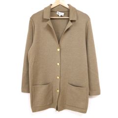 Aquascutum(アクアスキュータム) コート サイズM レディース - ライトブラウン 長袖/ニット/秋/冬