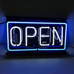 ネオンサイン OPEN オープン 緑 グリーン ネオン管 看板 オーダー 