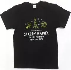 浪川大輔 　Starry Heaven　ドライジップパーカー 中古】衣類 浪川大輔 イラストTシャツ ブラック Sサイズ 「Kiramune