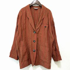 リヴドロワ シアーテーラードジャケット 茶色 ブラウン 金ボタン