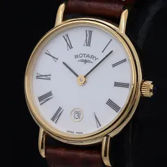 ROTARY ロータリー 手巻き【18.23.56】レッド【稼働品】レディース