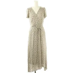 フレイアイディー FRAY I.D 25SS カシュクールプリントワンピース フラワー 1 オフホワイト 青 茶 黒 /MI ■OS