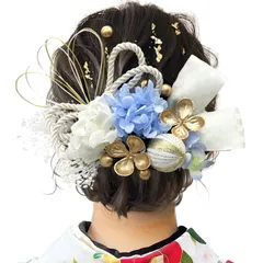 結婚式 袴 浴衣 かすみ草 七五三 卒業式 和装 着物 振袖 あじさい 造花 ヘッドパーツ 水引 成人式 手作り ヘアアクセサリー 赤 専用ケース付き 和玉 造花飾り ダリア B2246 髪飾りドライフラワー [JZOON]