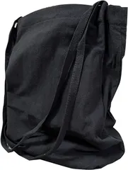 RONGUI レディース キャンバス トートバッグ ショルダーバッグ( ブラック,  Free Size)