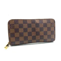 LOUIS VUITTON ルイヴィトン　ダミエ　エベヌ　ジッピーウォレット　ラウンドファスナー　ラウンドジップ　長財布　PVC×レザー ブラウン　ゴールド金具　スペイン製　刻印あり　2011年製