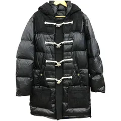 BBR ビービーアール BARKB-RULES ダウン ニットダッフルコート メンズ S ブラック/グレー 中古 TK1