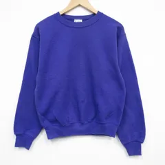 M/古着 リー Lee 長袖 スウェット メンズ 00s 無地 クルーネック 紫 パープル 25oct01 中古 スエット トレーナー トップス