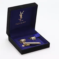 箱付 美品 イブサンローラン ゴールドカラー カフス&ネクタイピン ファッション・ブランド小物  2000000 NSK KTU