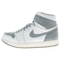 NIKE (ナイキ) AIR JORDAN 1 RETRO HIGH OG STEALTH エアジョーダン1 ステルス ハイカットスニーカー ホワイト/グレー US9/27cm 555088-037