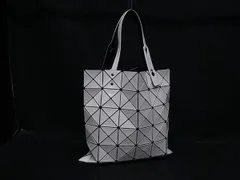 ■極美品■ BAO BAO ISSEY MIYAKE バオバオイッセイミヤケ ルーセント PVC ハンドバッグ トートバッグ ホワイト系 FG9099