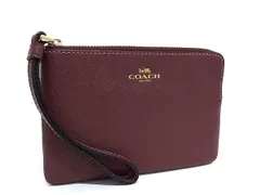 ■極美品■ COACH コーチ F58032 レザー マルチケース マルチポーチ 小物入れ レディース ボルドー系 DJ4015