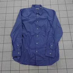 ◇ Θ UNIQLO ユニクロ ストライプ 長袖 シャツ サイズＭ ブルー系 メンズ E  【1508060012340】