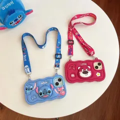 【スティッチ / ストロベリーベア/クロミ】フルカバー iPhone ケース｜耐衝撃・スタンド付き・ストラップ付き｜可愛いデザインで実用性満点