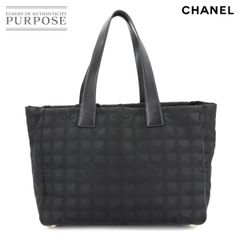 シャネル CHANEL ニュートラベルライン トート MM バッグ ナイロンジャガード レザー ブラック A15991 New Travel Line Tote MM 90287511