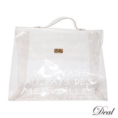 エルメス ビニールケリー クリア レディース ハンドバッグ