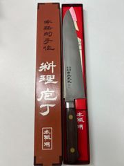 タダフサ青紙鋼 口金付梨地洋包丁 牛刀180mm SN-02 未使用品 - メルカリ