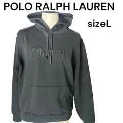ポロ ラルフローレン POLO RALPH LAUREN ロゴ　パーカー　トレーナー　スウェット　黒　メンズ　L S5M469