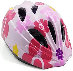 YRINA (ユリーナ) 子供用 ヘルメット 自転車 キッズ 軽量 サイズ調整可能 男の子 女の子 サイクリング ピンクの花単品 Sサイズ(ピンクの花単品(Sサイズ))のサムネイル
