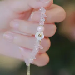 「恋愛パワー」ローズクォーツのブレスレット