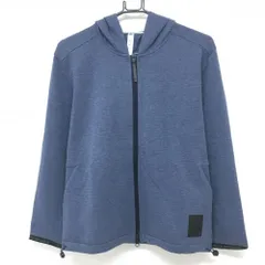 【新品】アディダス ジップパーカー 杢ブルー 保温 ダブルジップ 裾ドローコード レディース M ゴルフウェア adidas