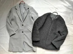 チェスターコートとボアジャケットの2点セット　ЖNAOЖ