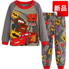 ✨新品✨カーズ パジャマ 長袖 子供服 キッズ 100/110/120/130cm 男の子 Lightning McQueen マックィーン メーター ルームウェア 上下セット 秋冬 綿 コットン ハロウィン クリスマス プレゼント ギフト 贈り物 寝間着