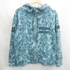 ◇ ⊇ RED BERETS レッドベレー 迷彩柄 長袖 パーカー サイズM ブルー系 メンズ E  【1502060047210】