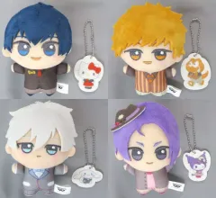 【中古】ぬいぐるみマスコット・ぬいぐるみバッジ 全4種セット 第二弾ちびぐるみvol.1 「ブルーロック×サンリオキャラクターズ」