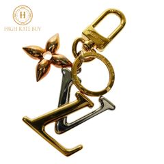 【極美品】LOUIS VUITTON ルイ・ヴィトン ポルトクレLVニューウェーブ キーホルダー キーリング M68449 DP0251 ゴールド シルバー ピンクゴールド メンズ レディース