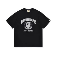 新品✨BATHING APE RELAXED FIT TEE A BATHING APE® ロゴ Tシャツ BLACK
