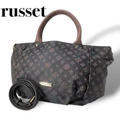 【極美品】russet ラシット ハンドバッグ トートバッグ ピンクグレー レディース ナイロン 本革 5065