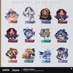 崩壊：スターレイル・公式　アクリルスタンド（調和運命）アスター　ブローニャ　停雲　御空　寒鴉　ルアン・メェイ　花火　ロビン　開拓者　主人公・男（穹）主人公・女（星）
