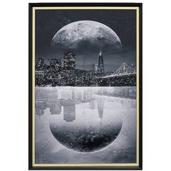 ニューヨーク夜景 ミラーライト ウォールアート - メルカリ