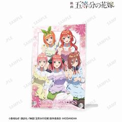 【新品】映画 五等分の花嫁 描き下ろしイラスト 集合 制服エプロンver. ダブルアクリルパネル【正規品】