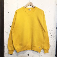 MADE IN U.S.A RUSSELL ATHLETIC Sweat Shirts ラッセル スウェット シャツ サイズ：L イエロー【UR】
