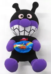 【中古】ぬいぐるみ ばいきんまん メガジャンボばいきんまん なかよし巾着ぬいぐるみ 「それいけ!アンパンマン」