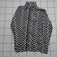 ◇ ⊇ FILA フィラ 総柄 スポーツ 防寒 長袖 トラックジャケット サイズM ブラック系 ホワイト系 レディース E  【1509100032540】