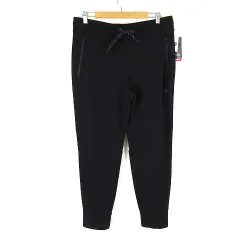 ギャップ GAP Fit スウェットパンツ ジョガーパンツ ロゴ 裏起毛 WARM ストレッチ M 黒 ブラック タグ付 美品