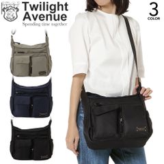【多機能ショルダーバッグ】トワイライトアベニュー TWILIGHT AVENUE レディース メンズ 大容量 13ポケット 軽量 ナイロン素材 整理整頓しやすい 旅行 外出 4G64-00